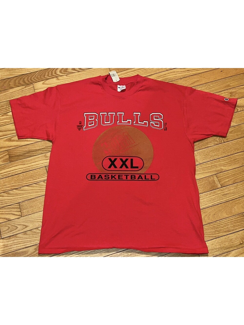 Chicago Bulls Champion Shirt XL Deadstock NWT SS Made In USA Vintage 90βs